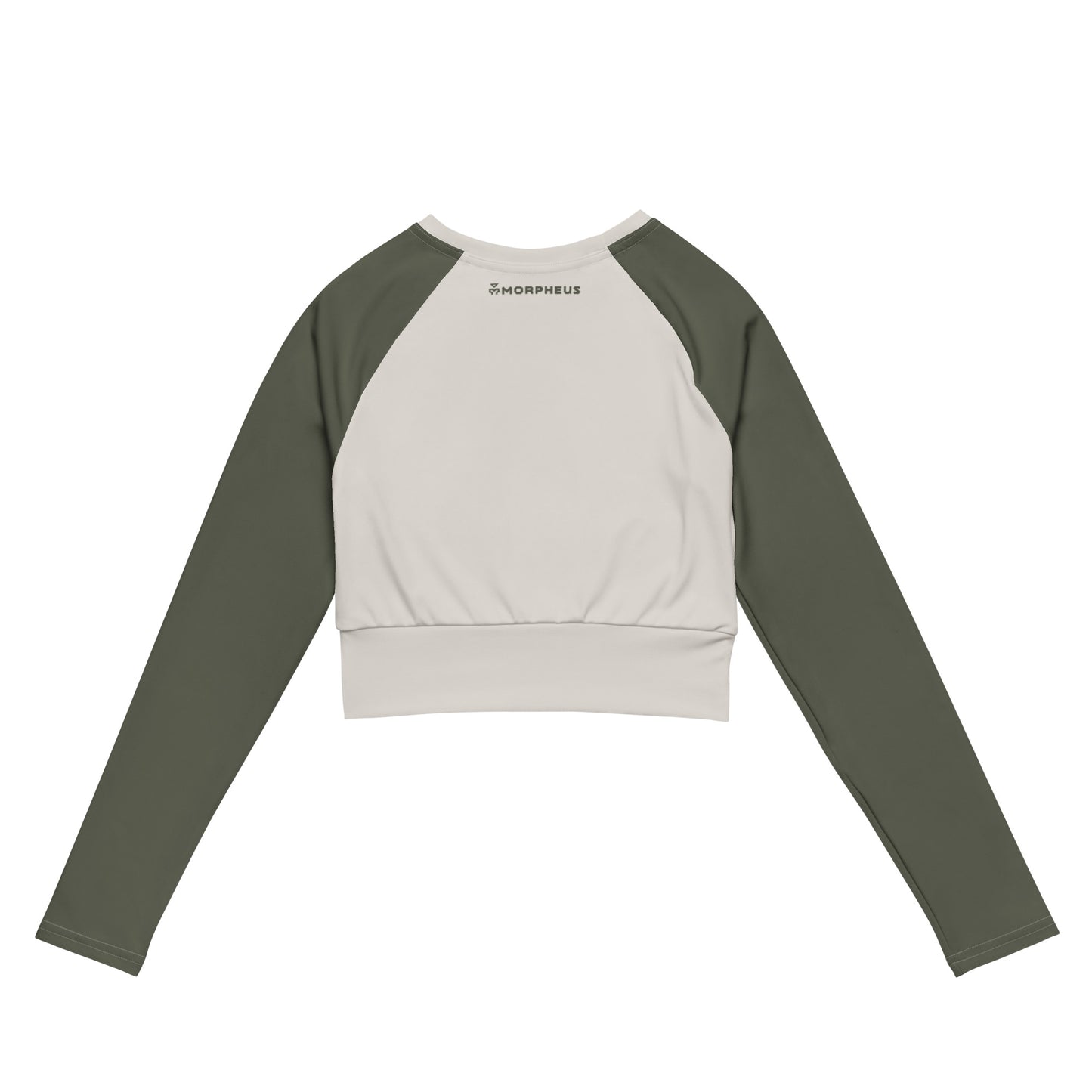 Mushroom Recycled Long-Sleeve Crop Top