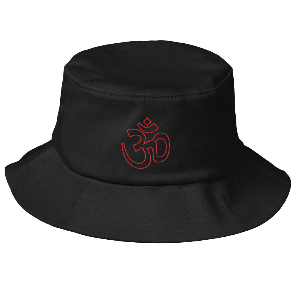 Om Symbol Black Bucket Hat