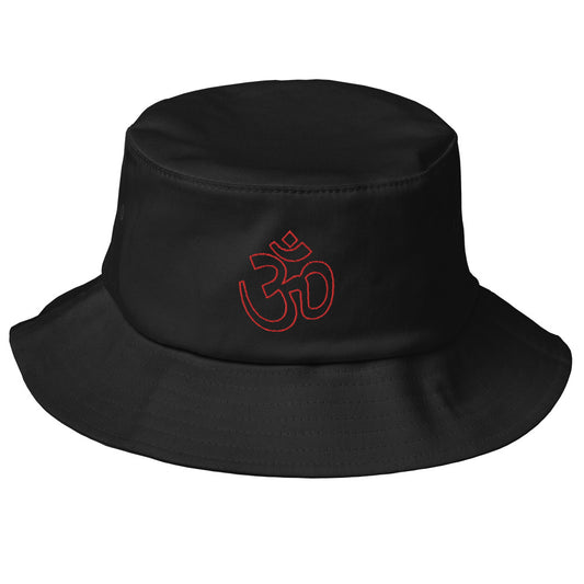 Om Symbol Black Bucket Hat