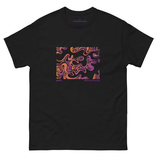 AB. Psychedelic Art Black T-Shirt