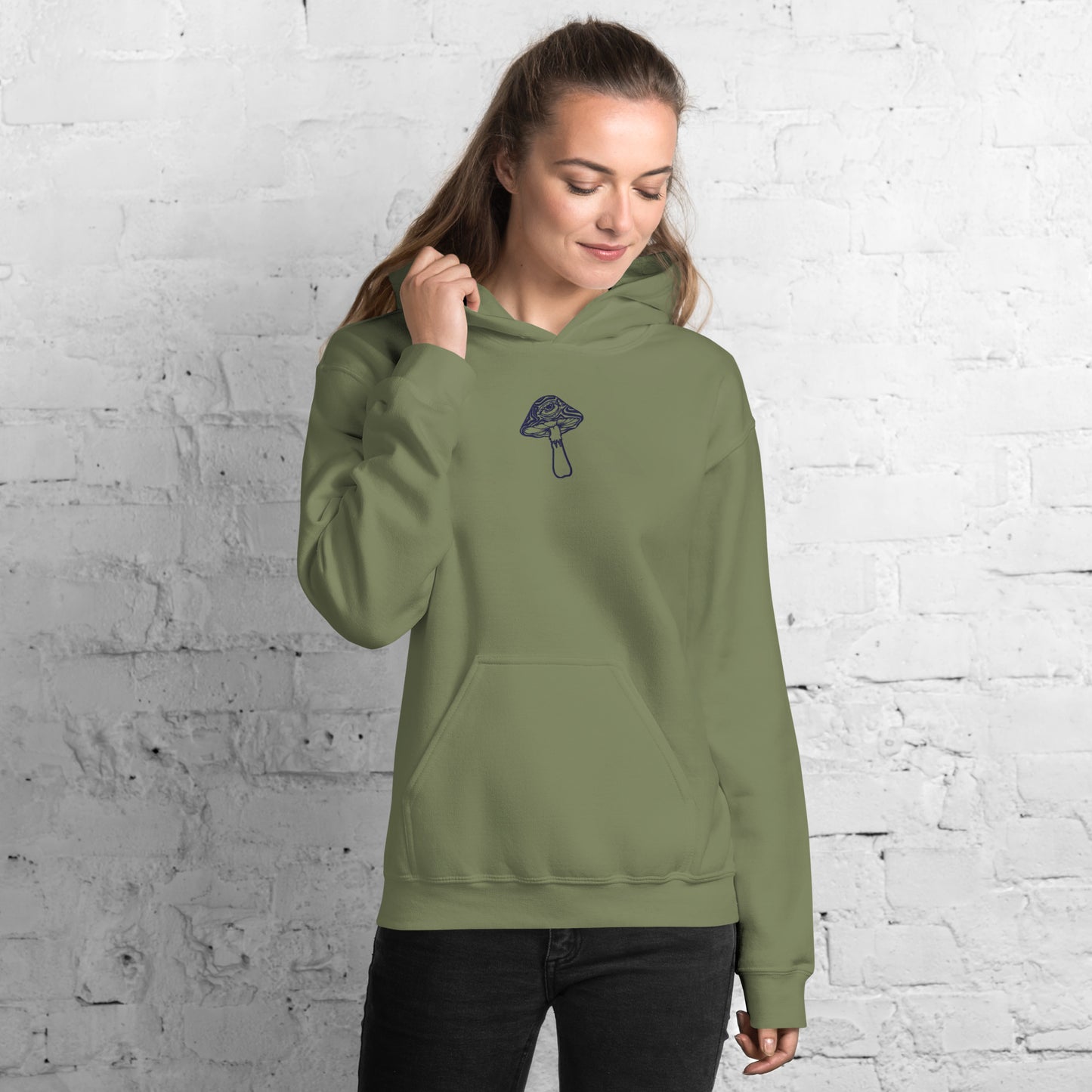 Trippy Mushroom Green Unisex Hoodie