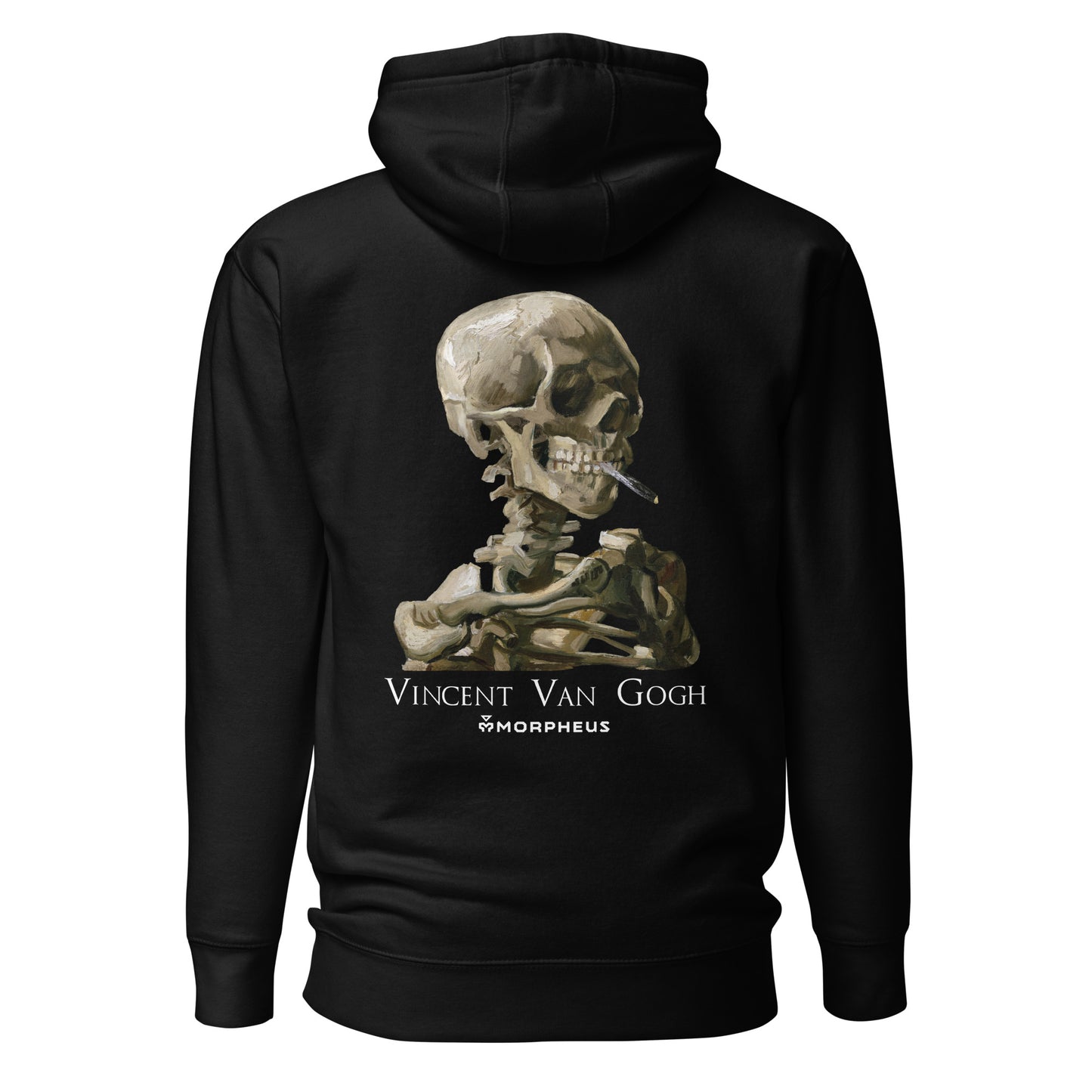 Van Gogh Smoking Skull Hoodie