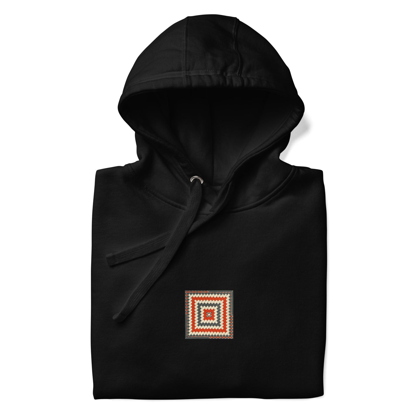 Arabic Pattern Black Hoodie