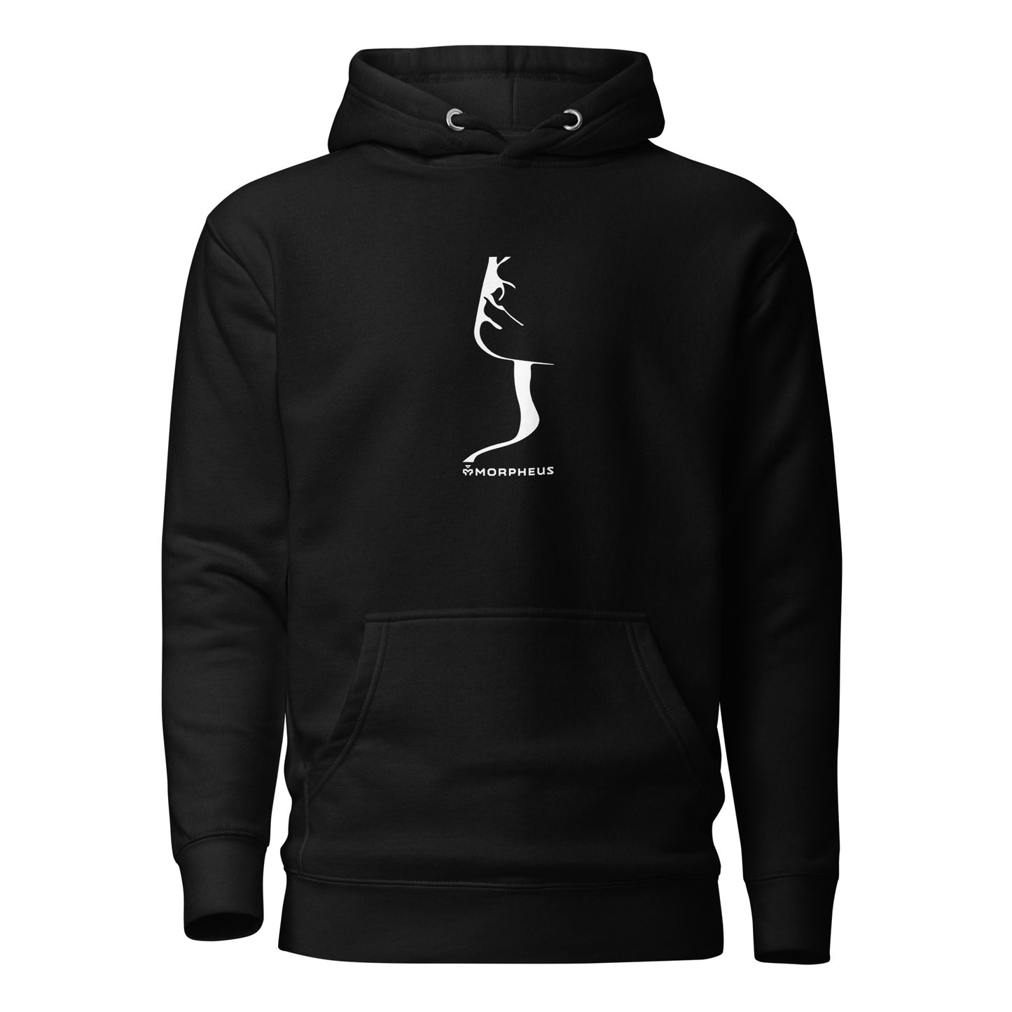 AD. Negative Space Face Black Hoodie