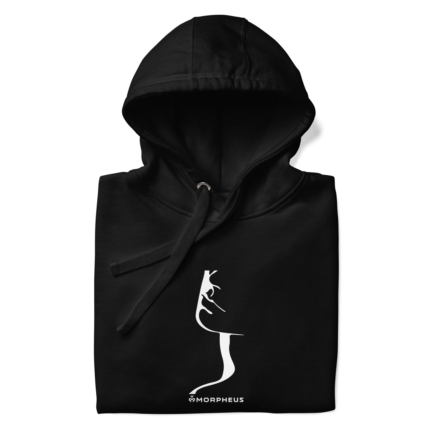 AD. Negative Space Face Black Hoodie