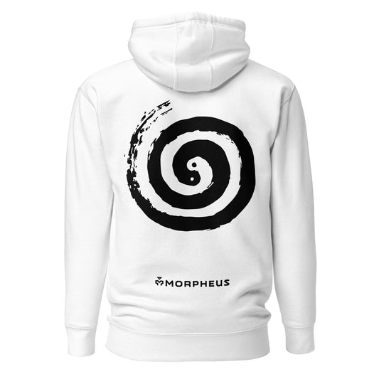 White Ying & Yang Hoodie