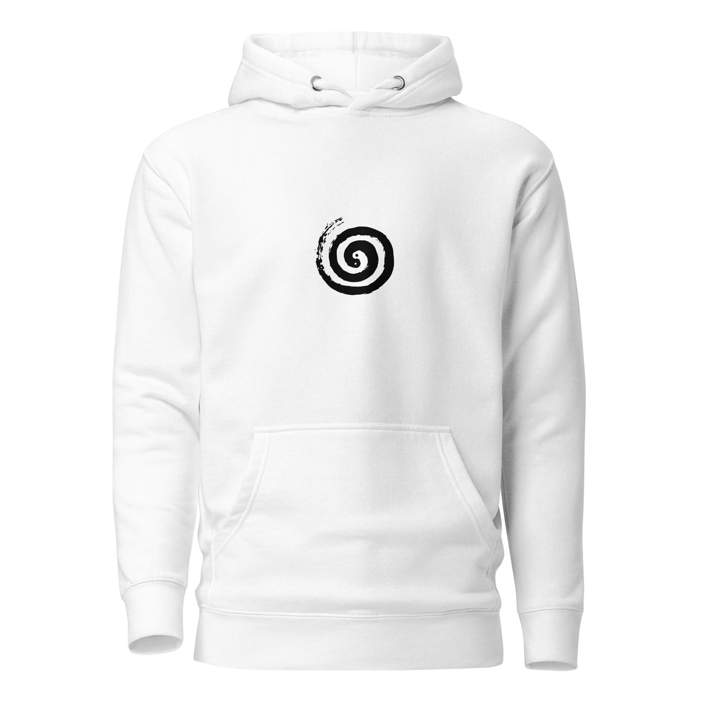 White Ying & Yang Hoodie