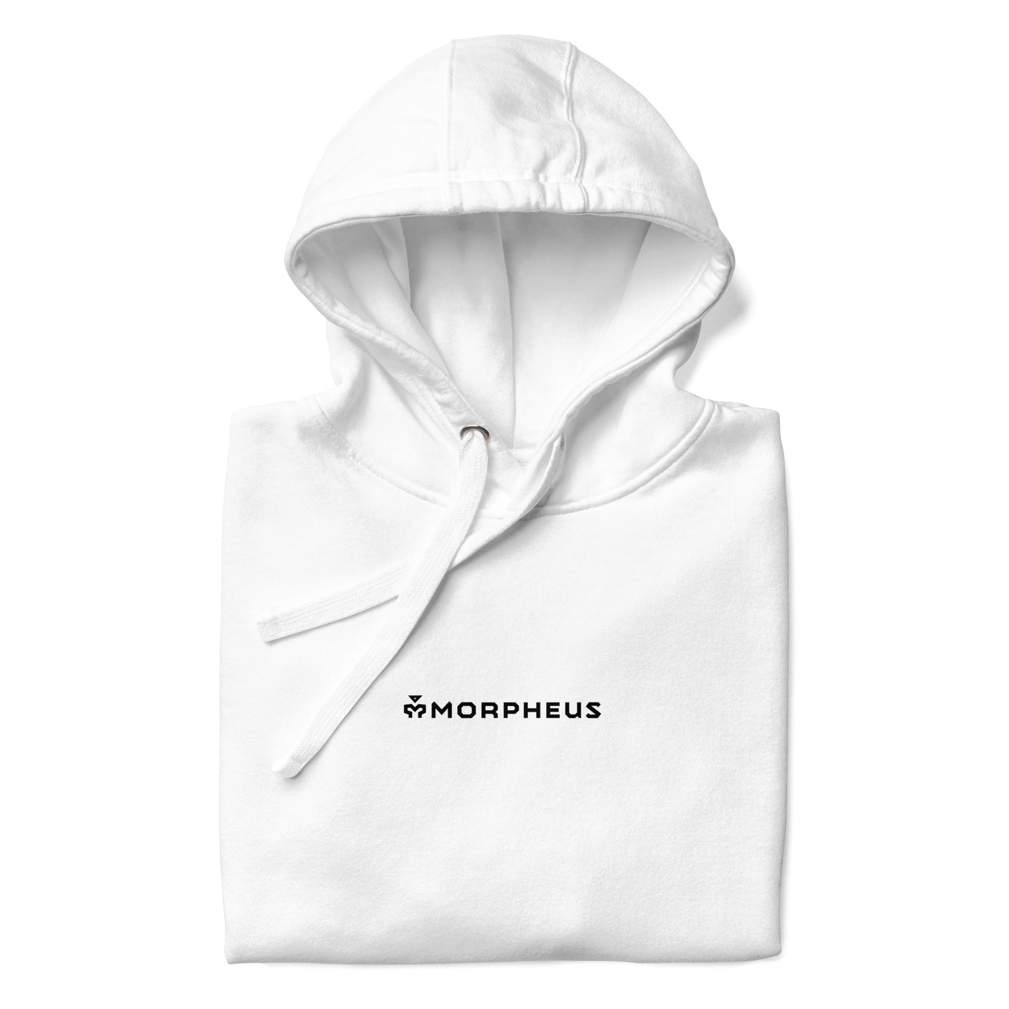 AD. Woman Silhouette Line Art White Hoodie